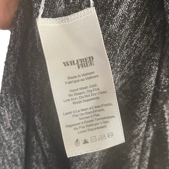 Wilfred Free Ornella Sleeveless Tank Top Split Sides Heather Black Womens Small - Picture 7 of 9